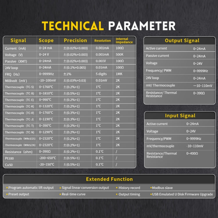 FNIRSI SG-004A 4-20mA Multi-Function Signal Generator Current Pressure Thermal Resistance Calibrator, EU Plug - free shipping - PMC TechLife - Order now!