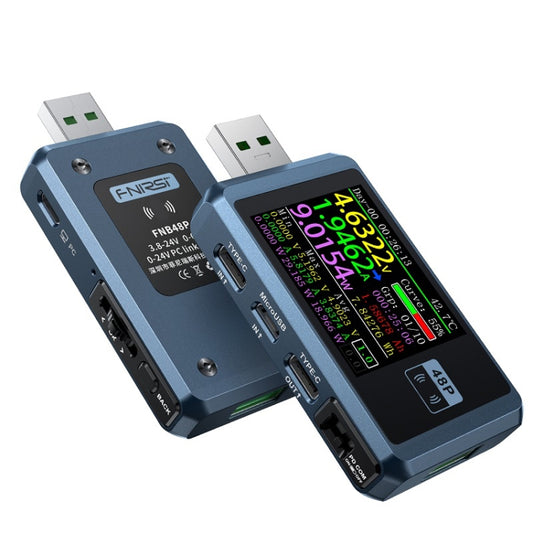 FNIRSI FNB48P USB Mobile Phone DC Power Charger Detector, Color: Bluetooth Blue - free shipping - PMC Jewellery - Order now!