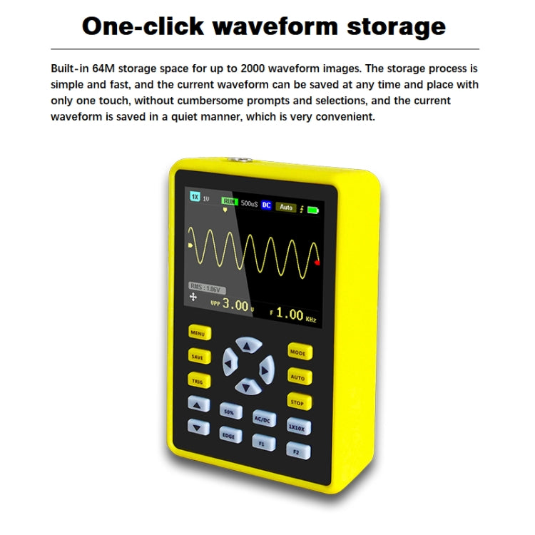 FNIRSI 2.4 Inch IPS Screen 100MHz Digital Oscilloscope(5012H) - free shipping - PMC Jewellery - Order now!