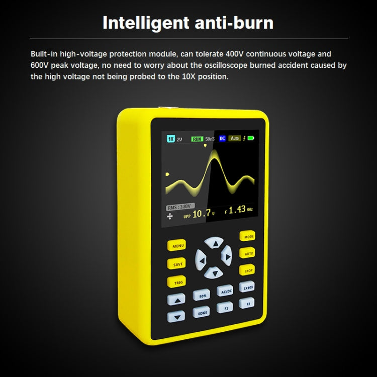FNIRSI 2.4 Inch IPS Screen 100MHz Digital Oscilloscope(5012H) - free shipping - PMC Jewellery - Order now!