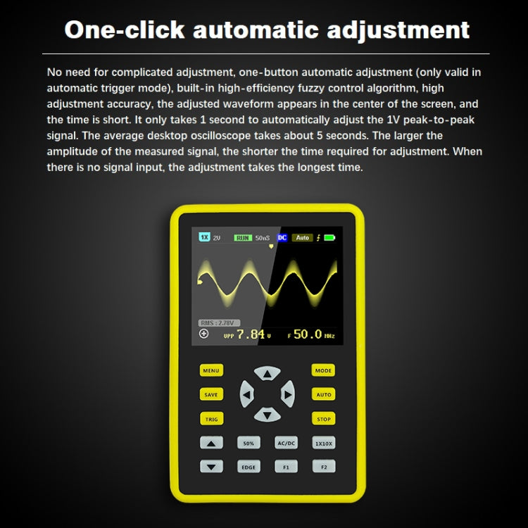 FNIRSI 2.4 Inch IPS Screen 100MHz Digital Oscilloscope(5012H) - free shipping - PMC Jewellery - Order now!