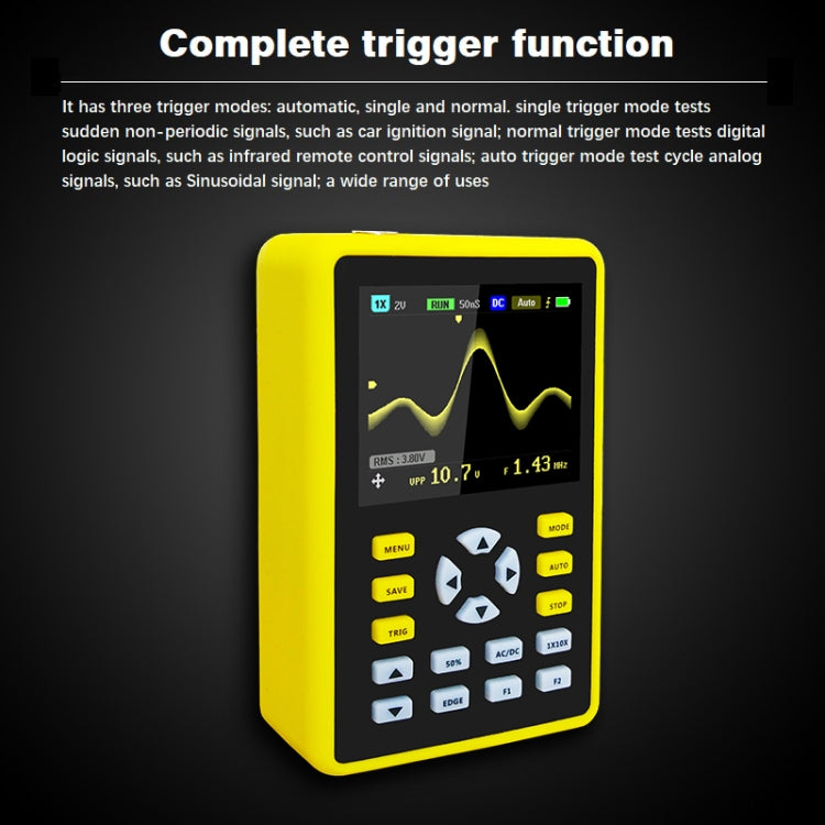 FNIRSI 2.4 Inch IPS Screen 100MHz Digital Oscilloscope(5012H) - free shipping - PMC Jewellery - Order now!