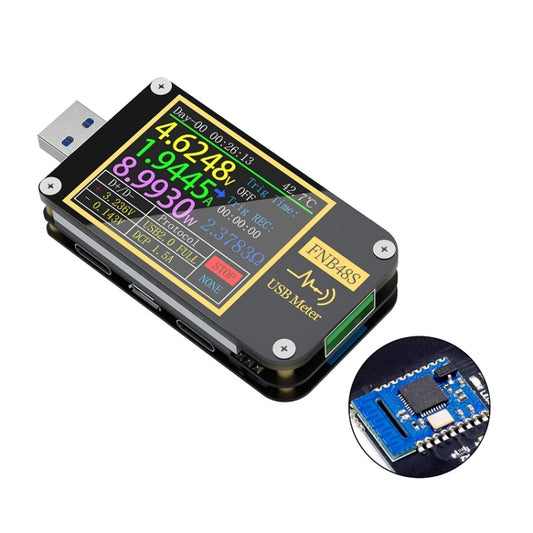 FNIRSI FNB48S USB Voltage Ammeter Multifunctional Fast Charge Tester, Specification: Bluetooth - free shipping - PMC Jewellery - Order now!