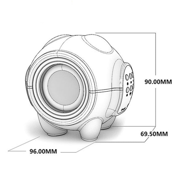 M18 Mini Space Panda Shape Wireless Bluetooth Speaker Desktop Portable Cartoon Audio(Green)
