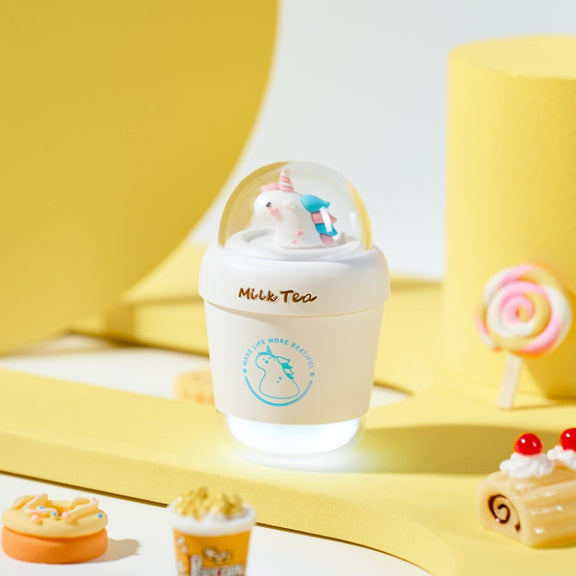 Y05 Cartoon Water Cup Shape Bluetooth Earphones Semi-in-ear HD Call Wireless Bluetooth Earphones(White)