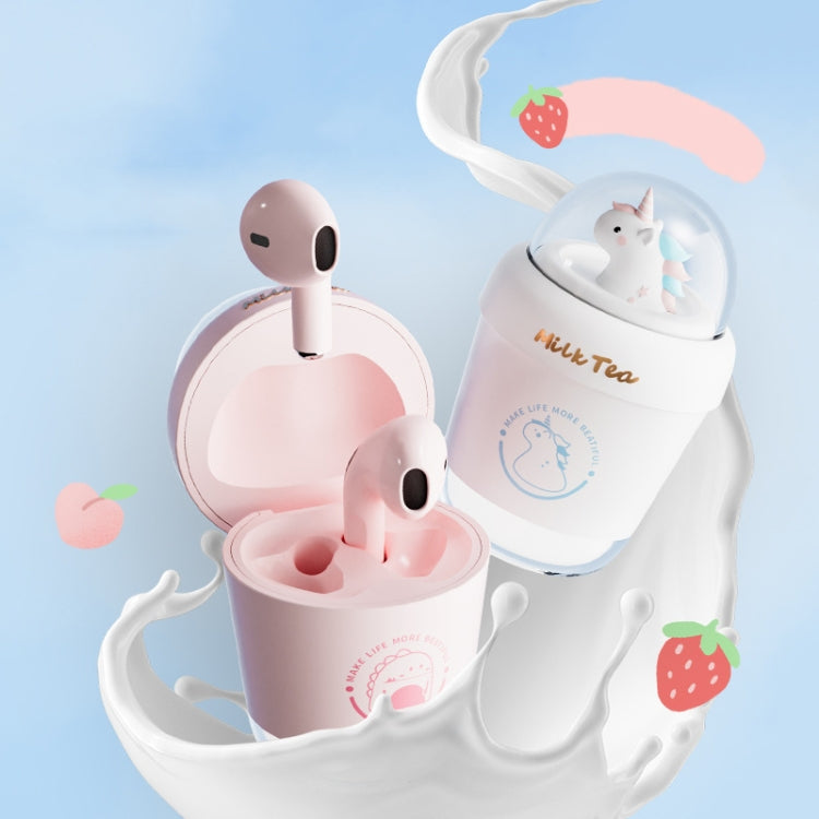 Y05 Cartoon Water Cup Shape Bluetooth Earphones Semi-in-ear HD Call Wireless Bluetooth Earphones(White) - Bluetooth Earphone by PMC TechLife | Online Shopping South Africa | PMC TechLife
