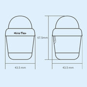 Y05 Cartoon Water Cup Shape Bluetooth Earphones Semi-in-ear HD Call Wireless Bluetooth Earphones(White)