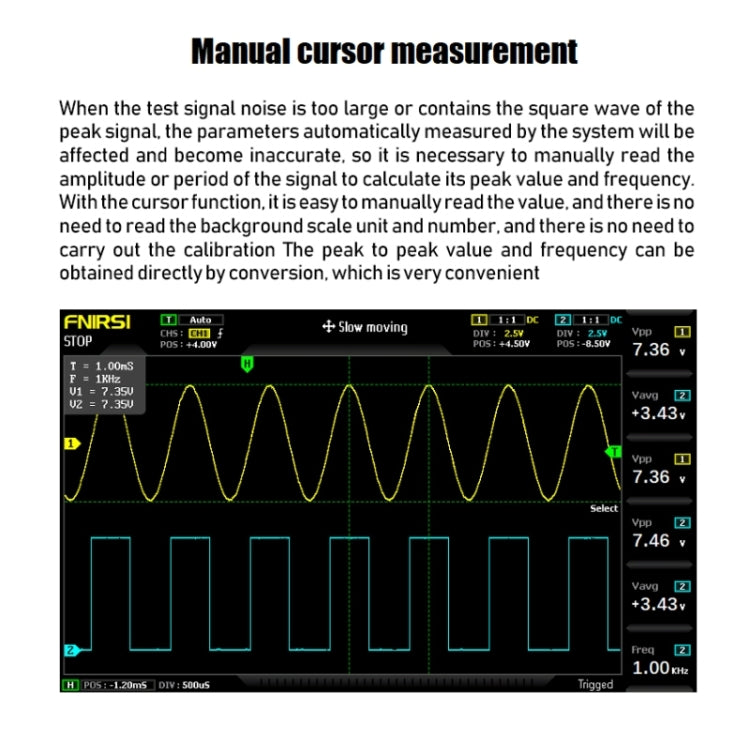 FNIRSI 1014D +P4100 Probe 2 in 1 Dual-channel 100M Bandwidth Digital Oscilloscope 1GS Sampling Signal Generator, US Plug - free shipping - PMC Jewellery - Order now!