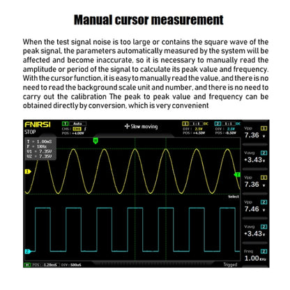 FNIRSI 1014D +P4100 Probe 2 in 1 Dual-channel 100M Bandwidth Digital Oscilloscope 1GS Sampling Signal Generator, US Plug - free shipping - PMC Jewellery - Order now!