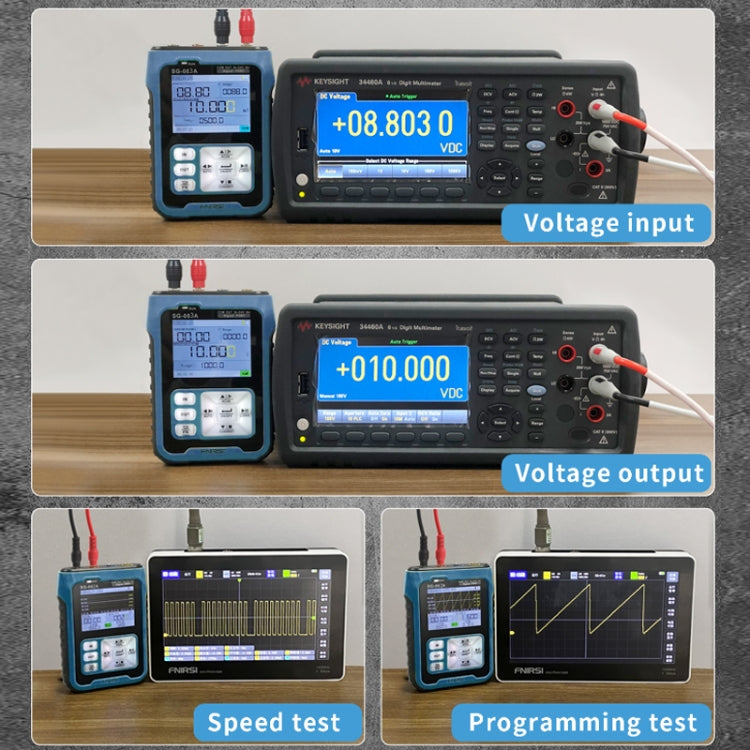 FNIRSI SG-003A Multifunctional PWM Signal Generator 4-20ma Voltage Current Calibrator, EU Plug(Blue) - free shipping - PMC Jewellery - Order now!