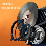 Y02 Retro Vinyl Record Player Wireless Bluetooth Speaker Ambient Light Aromatherapy Bluetooth Audio(Blue)