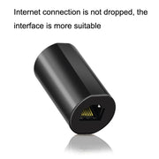 YM88013-Y Lightning Protection Version Network Straight-Through Head RJ45 Network Cable Double Pass Head(Black)