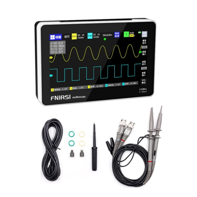 FNIRSI 1013D 1GS Sampling Dual Channel 100M Bandwidth Digital Oscilloscope, US Plug(English) - free shipping - PMC Jewellery - Order now!