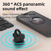 M-S8 Wireless Stereo Single Ear Clip-on Bluetooth Earphone(Pink)
