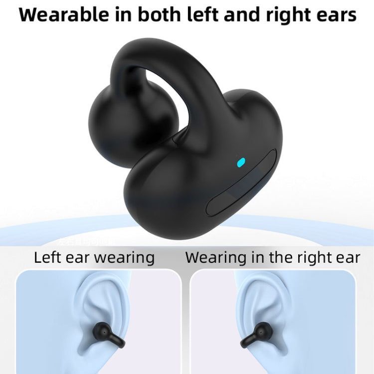 M-S8 Wireless Stereo Single Ear Clip-on Bluetooth Earphone(Pink)