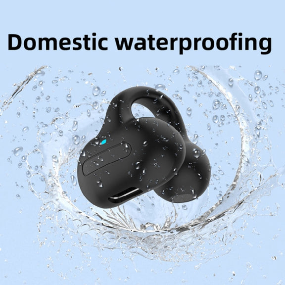 M-S8 Wireless Stereo Single Ear Clip-on Bluetooth Earphone(Blue)