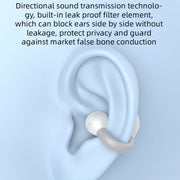 M-S8 Wireless Stereo Single Ear Clip-on Bluetooth Earphone(Pink)