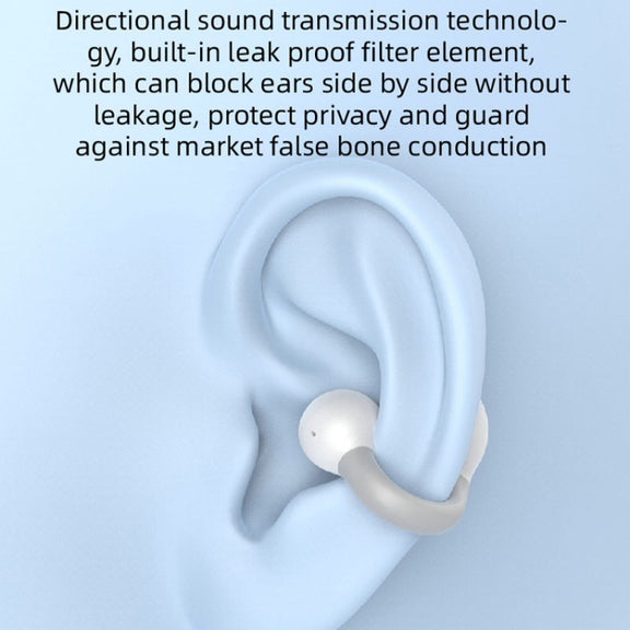 M-S8 Wireless Stereo Single Ear Clip-on Bluetooth Earphone(Pink)