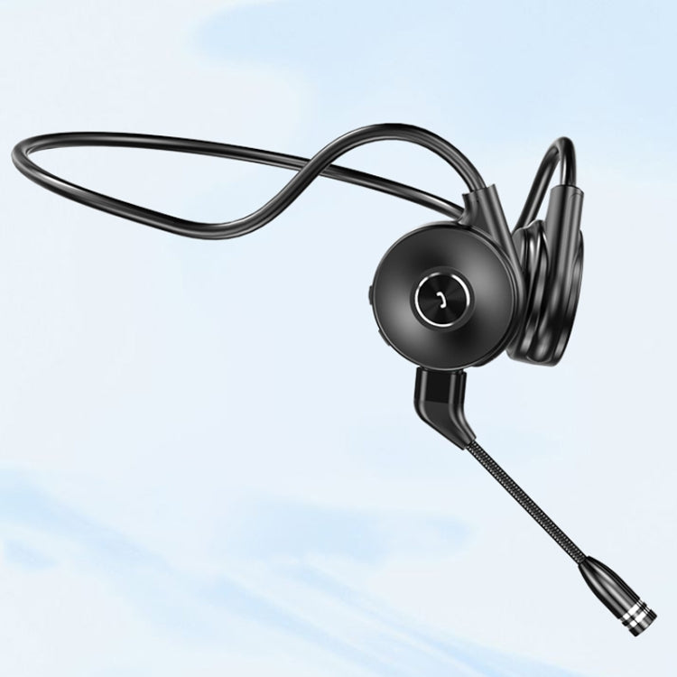 M1 Stereo Sound Running Sports Bone Conduction Bluetooth Earphones With Microphone(Black) - Neck-mounted Earphone by PMC TechLife | Online Shopping South Africa | PMC TechLife