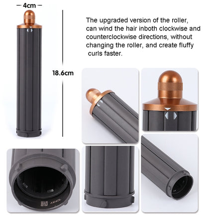 For Dyson Airwrap Hair Dryer HS01 / HS05 / HD08 18.6 x 4cm Upgraded Long Curling Barrels Nozzle Rose Red - free shipping - PMC Jewellery - Order now!