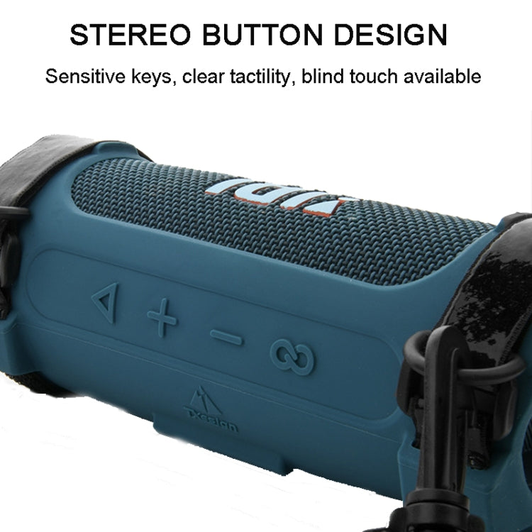 For JBL Flip 6 Speaker Bag Travel Carrying Silicone Case With Shoulder Strap(Black) - Protective Case by PMC TechLife | Online Shopping South Africa | PMC TechLife