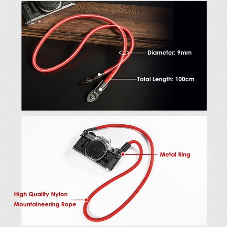 Climbing Rope Camera Strap SLR Camera Retro Wearable Shoulder Strap(Gray) - Camera Strap by PMC TechLife | Online Shopping South Africa | PMC TechLife