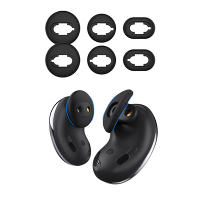 For Samsung Galaxy Buds Live AhaStyle PT132 S+M+L Silicone Earbud(Black) - Anti-dust & Ear Caps by AhaStyle | Online Shopping South Africa | PMC Jewellery | Buy Now Pay Later Mobicred