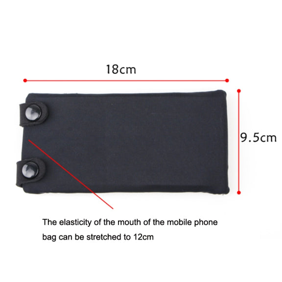 7 Inch Mobile Phone Outdoor Sports Wrist Bag Elastic Close-fitting Mini Arm Bag(Rose Red)