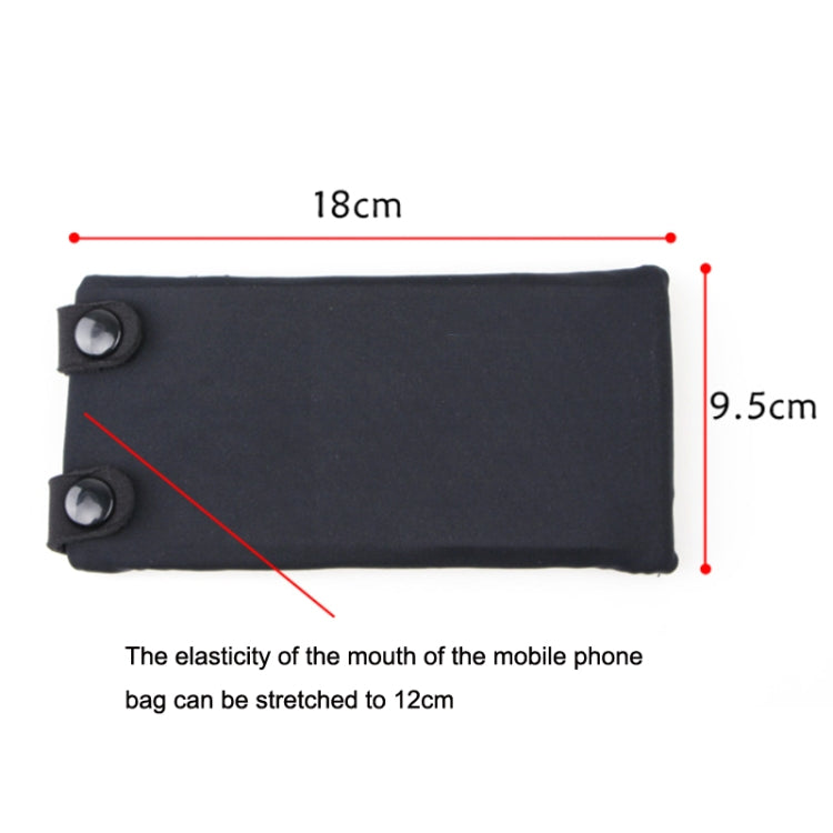 7 Inch Mobile Phone Outdoor Sports Wrist Bag Elastic Close-fitting Mini Arm Bag(Rose Red)