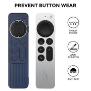 For Apple TV Siri Remote 2/3 AhaStyle PT166 Remote Controller Silicone Protective Case Striped Non-Slip Anti-Drop Cover(Pink)