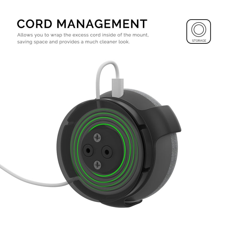 For Amazon Echo Dot 3 AhaStyle PT62 Wall Bracket Smart Speaker Bracket White - free shipping - PMC TechLife - Order now!