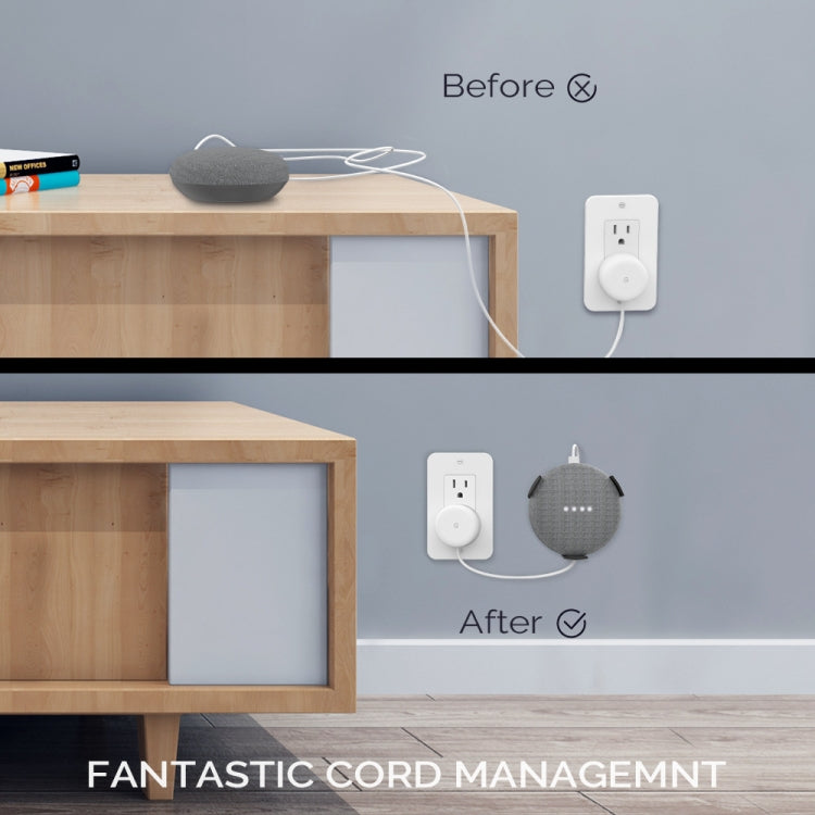 For Amazon Echo Dot 3 AhaStyle PT62 Wall Bracket Smart Speaker Bracket White - free shipping - PMC TechLife - Order now!