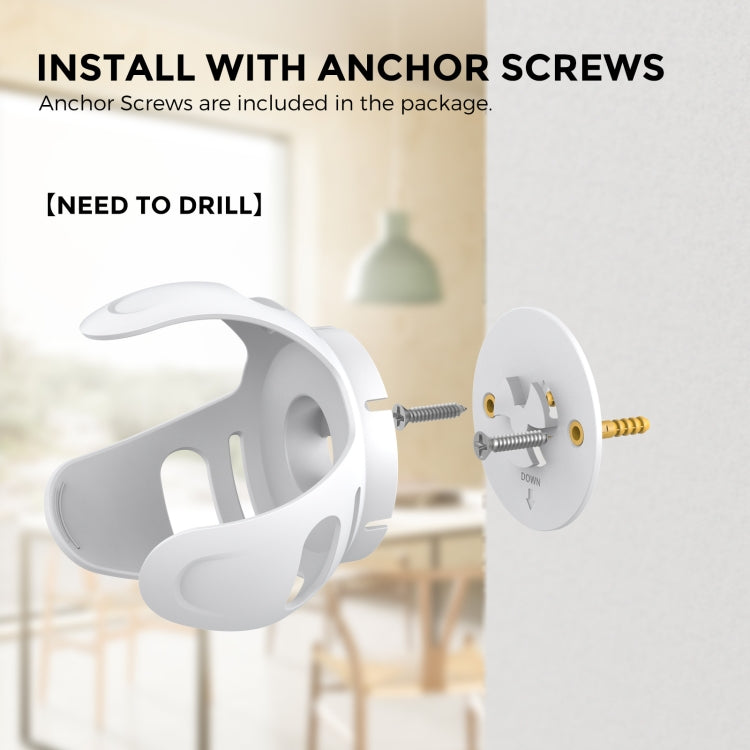 For Amazon Echo Dot 4/5 AhaStyle PT183 Speaker Wall Storage Stand(White) - free shipping - PMC TechLife - Order now!