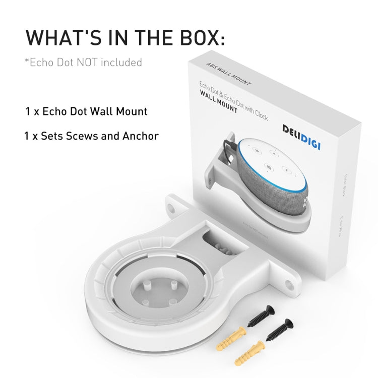 For Amazon Echo Dot 3/4 AhaStyle DD96 Stand Wall Storage Stand(Black) - Speaker Bracket by AhaStyle | Online Shopping South Africa | PMC TechLife | Buy Now Pay Later Mobicred