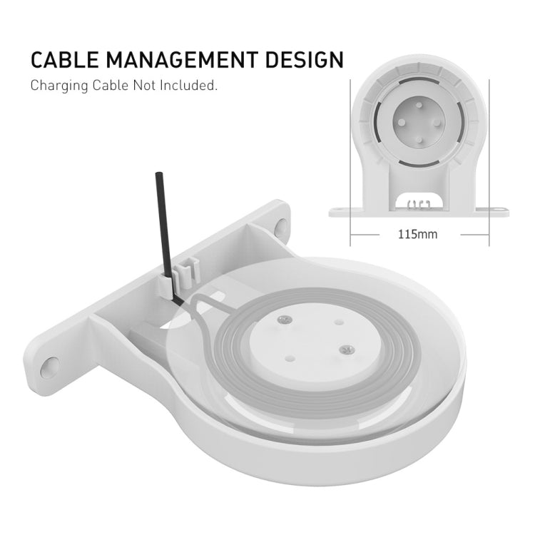 For Apple HomePod Mini AhaStyle DD96 Stand Wall Storage Stand(White)