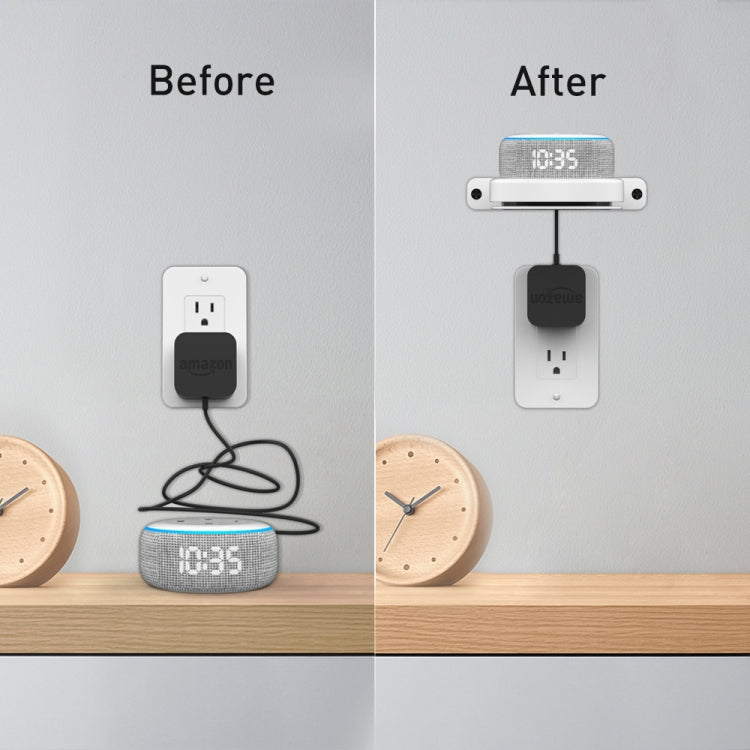 For Amazon Echo Dot 3/4 AhaStyle DD96 Stand Wall Storage Stand(White) - Speaker Bracket by AhaStyle | Online Shopping South Africa | PMC TechLife