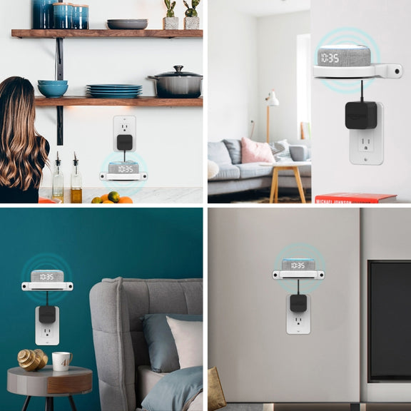 For Google Wifi AhaStyle DD96 Stand Wall Storage Stand(Black)