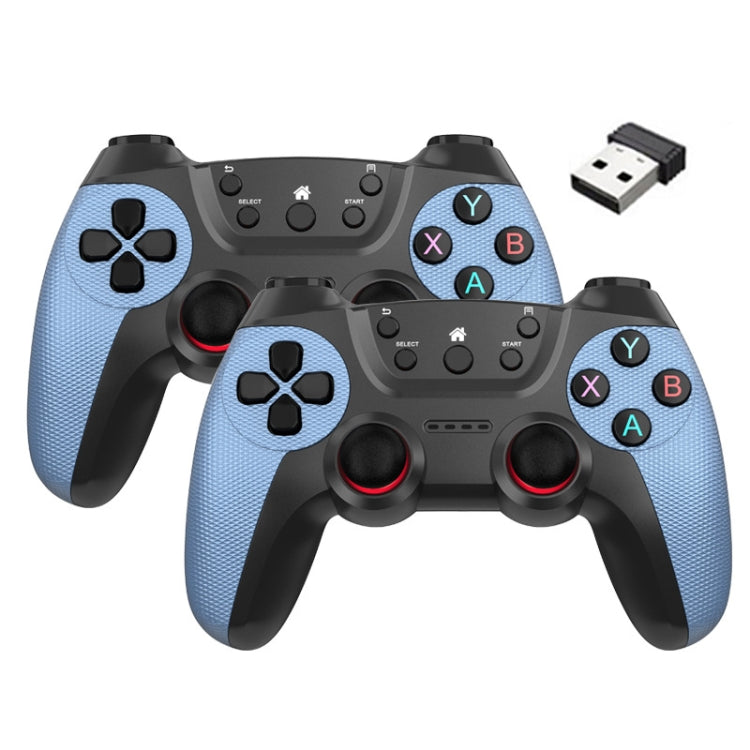 KM-029   2.4G One for Two Doubles Wireless Controller Support PC / Linux / Android / TVbox(Mountain Blue) - Gamepads by PMC TechLife | Online Shopping South Africa | PMC TechLife