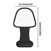 10pcs 8 Pin  Mobile Phone Charging Port Silicone Anti-Dust Plug Back-adhesive Loss-proof Cover(Black)