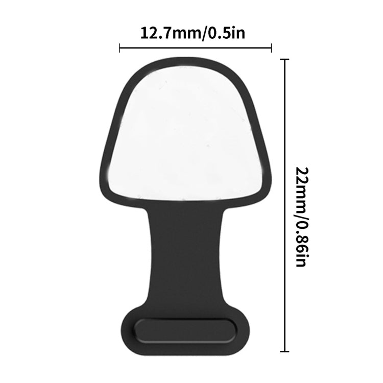 10pcs 8 Pin Mobile Phone Charging Port Silicone Anti-Dust Plug Back-adhesive Loss-proof Cover(Transparent) - Anti-dust & Ear Caps by PMC TechLife | Online Shopping South Africa | PMC TechLife