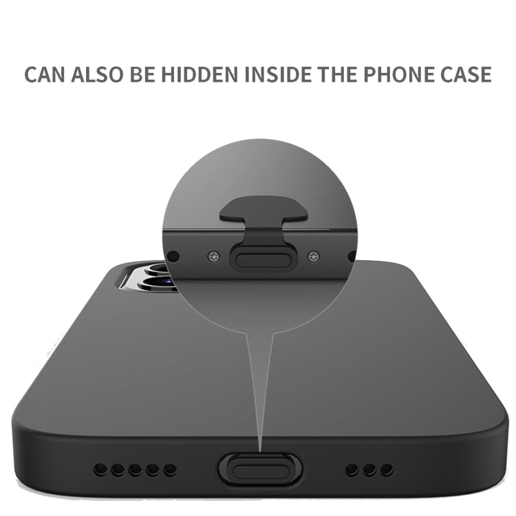 10pcs USB-C/Type-C  Mobile Phone Charging Port Silicone Anti-Dust Plug Back-adhesive Loss-proof Cover(Black) - Anti-dust & Ear Caps by PMC TechLife | Online Shopping South Africa | PMC TechLife