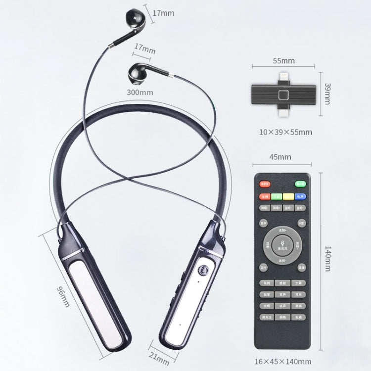 SN-537K 5.3 Bluetooth Live Earphones Built-In Sound Card Wireless Receiver Sports Earphones(Black)