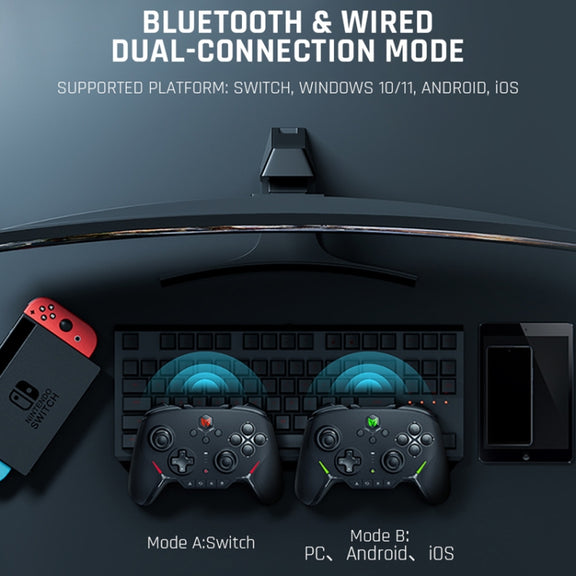 BIGBIGWON Blitz C2Pro+Base Full Mechanical Gamepad Bluetooth Wired Dual Mode Support Switch / PC / Android / IOS