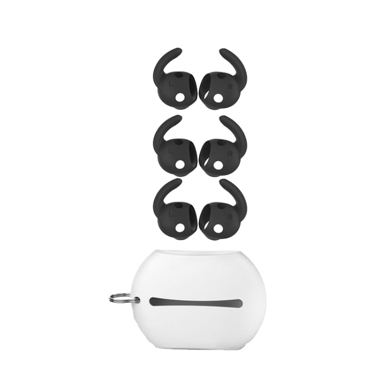 For Beats Studio Buds AhaStyle PT172 Earphone Silicone Ear Caps, Style: Earcap x 3+Case (Black) - Anti-dust & Ear Caps by AhaStyle | Online Shopping South Africa | PMC TechLife | Buy Now Pay Later Mobicred