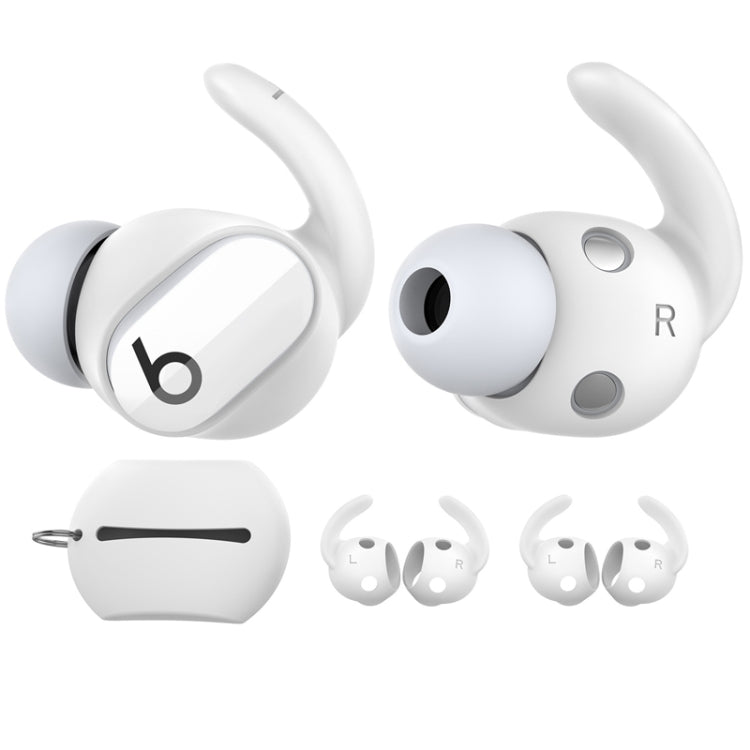 For Beats Studio Buds AhaStyle PT172 Earphone Silicone Ear Caps, Style: Earcap x 3+Case (White) - Anti-dust & Ear Caps by AhaStyle | Online Shopping South Africa | PMC TechLife | Buy Now Pay Later Mobicred