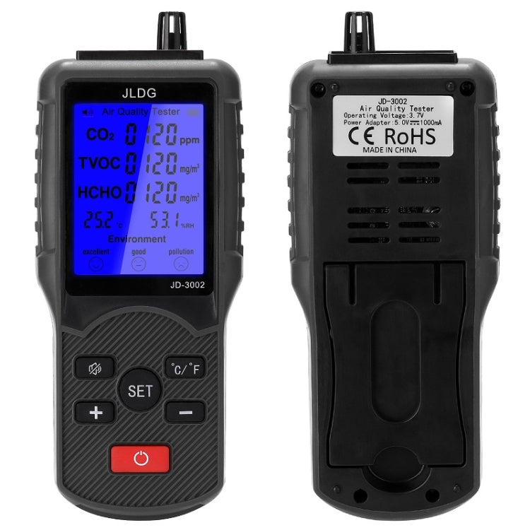JD-3002 Carbon Dioxide Comprehensive Air Quality Temperature Humidity Detector(480g)