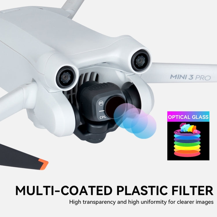 For DJI Mini 3 Pro RCSTQ PL Filters Drone Accessoires 6 In 1 UV+CPL+ND/PL 8/16/32/64 - free shipping - PMC TechLife - Order now!