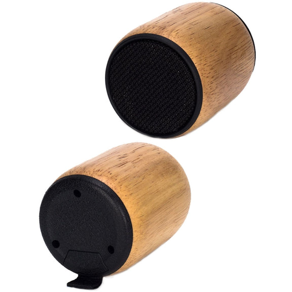 BT811 Mini Wooden Wireless Bluetooth Speaker Support TF Card & 3.5mm AUX(Black)