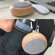 BT810 Small Outdoor Portable Wooden Bluetooth Speaker Support TF Card & 3.5mm AUX(Silver Gray)
