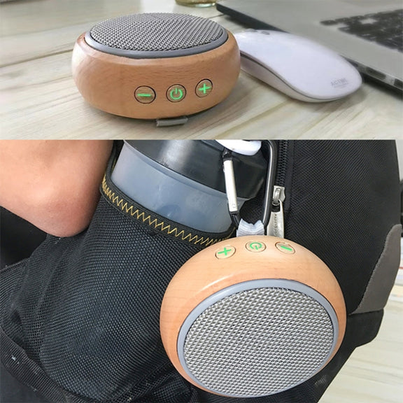 BT810 Small Outdoor Portable Wooden Bluetooth Speaker Support TF Card & 3.5mm AUX(Silver Gray)